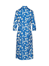 Maxikleid Cecilia, Offwhite/Kornblume