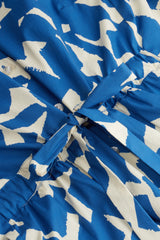 Maxikleid Cecilia, Offwhite/Kornblume