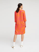 Kleid Alva, Pink Animal Print