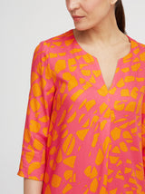 Kleid Alva, Pink Animal Print