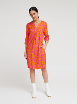 Kleid Alva, Pink Animal Print