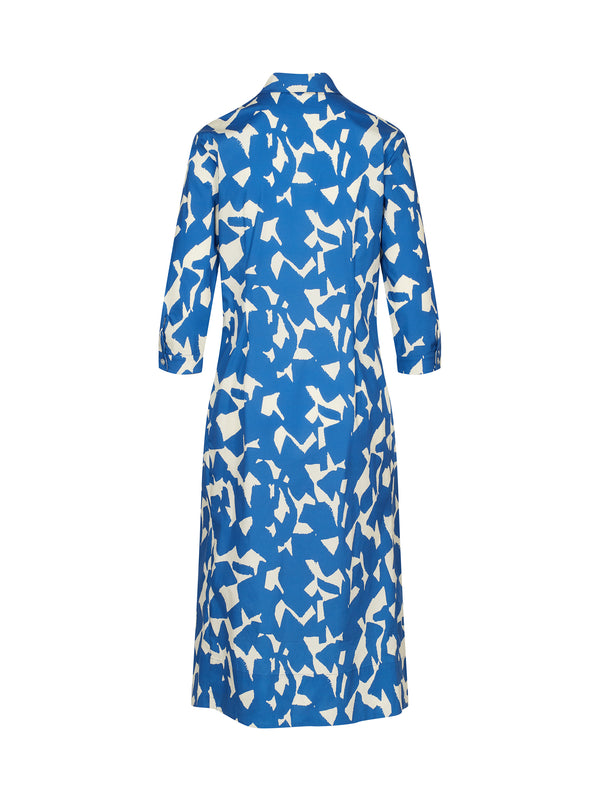 Maxikleid Cecilia, Offwhite/Kornblume