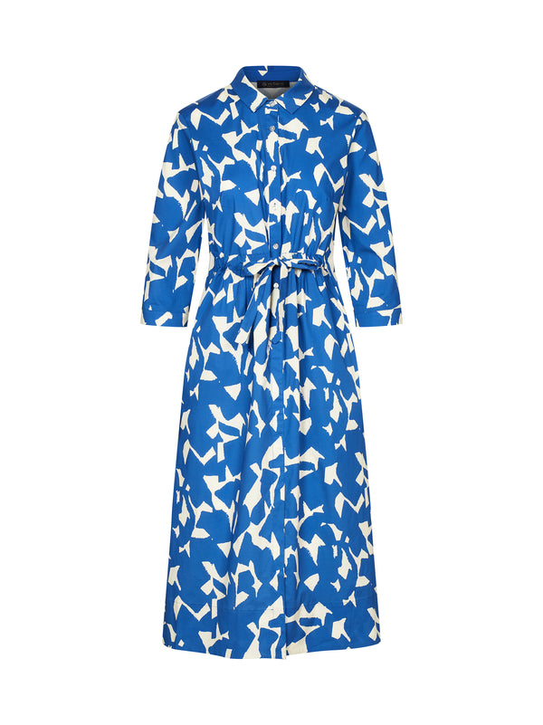 Maxikleid Cecilia, Offwhite/Kornblume