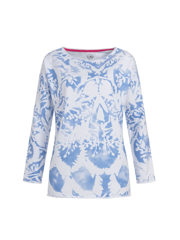 Sweatshirt Catia, Blau Print