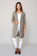 Longjacke Olivia, Taupe