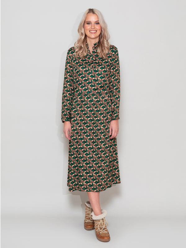 Kleid Edita, Original Blätter Print