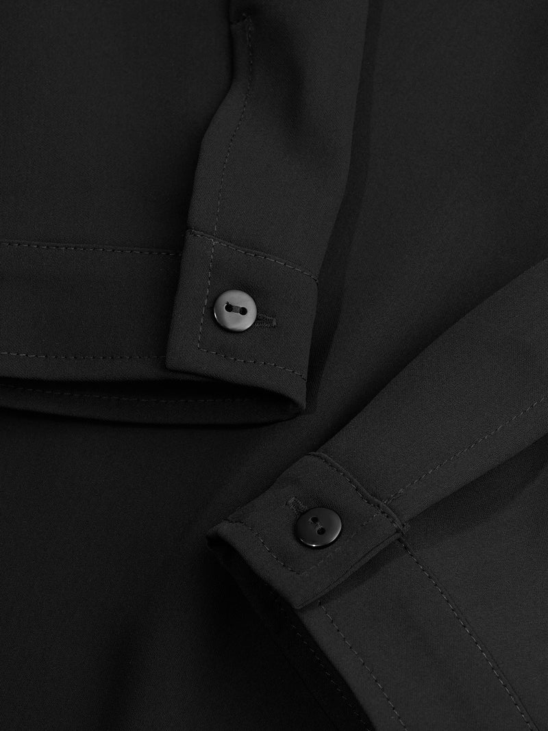 Hemdblusenkleid Clara, Schwarz