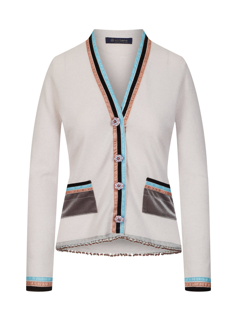 Strickjacke, Rosali Kiesel