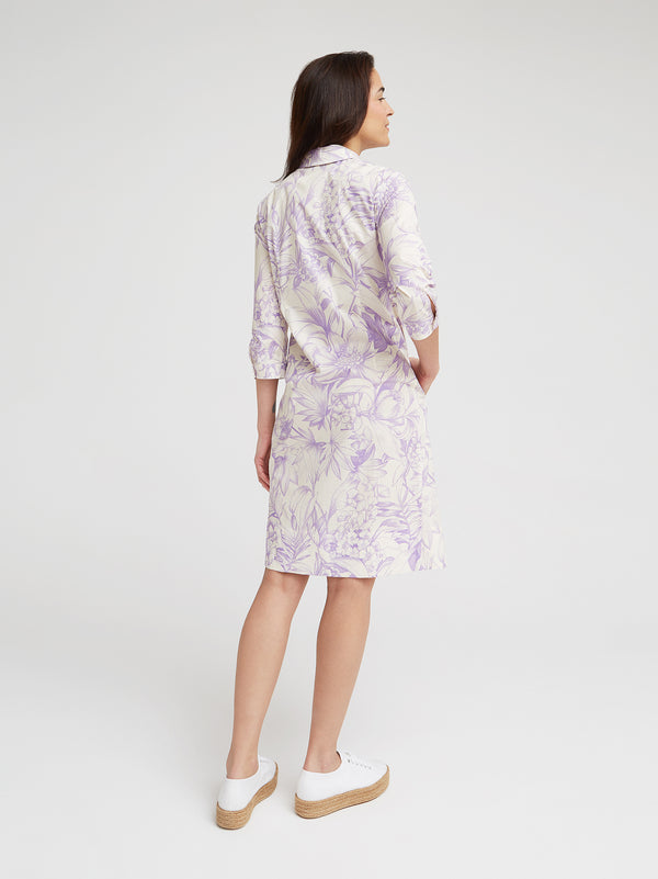 Kleid Giada, Flieder Tapisserie Print