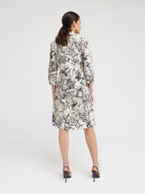 Kleid Giada, Schwarz Tapisserie Print