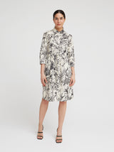 Kleid Giada, Schwarz Tapisserie Print