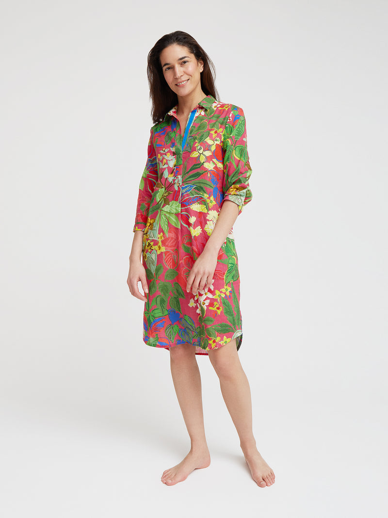 Hemdblusenkleid Gemma, Original Blumen Print
