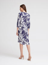 Kleid Rea, Marine Makro Print