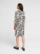 Kleid Alva, Schwarz Animal Print