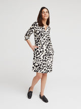 Kleid Alva, Schwarz Animal Print