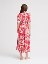Freizeitkleid Lorella, Pink Makro Print