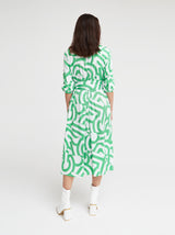 Freizeitkleid Lorella, Grün Graphic Print