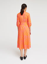 Maxikleid Evelina, Orange Art Print