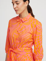 Maxikleid Evelina, Orange Art Print