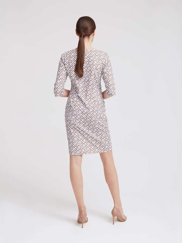 Freizeitkleid Beth, Sand Graphic Print