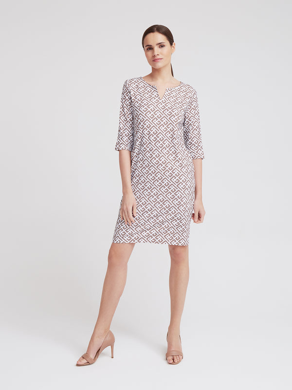 Freizeitkleid Beth, Sand Graphic Print
