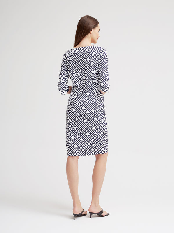 Freizeitkleid Beth, Marine Graphic Print