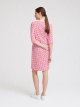 Freizeitkleid Beth, Pink Graphic Print