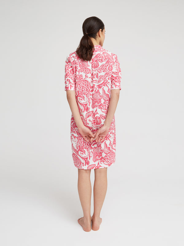 Kleid Fiore, Pink Porzellan Print
