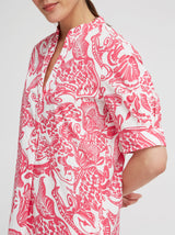 Kleid Fiore, Pink Porzellan Print