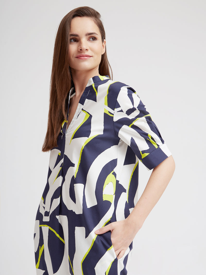 Freizeitkleid Fiore, Marine Graphic Print