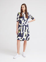 Freizeitkleid Fiore, Marine Graphic Print