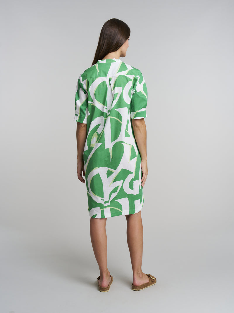 Freizeitkleid Fiore, Grün Graphic Print
