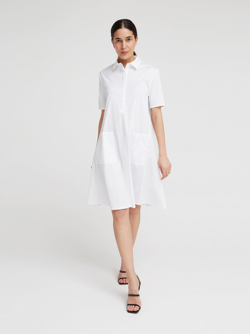 Hemdblusenkleid, Pippa Weiß