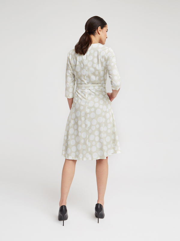 Kleid Hedi, Sand Tupfen Print