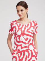 Kleid Ellin, Kirsche Graphic Print