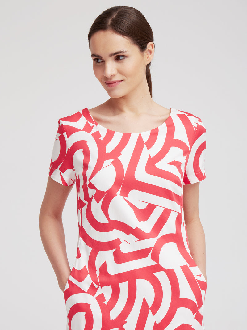 Kleid Ellin, Kirsche Graphic Print