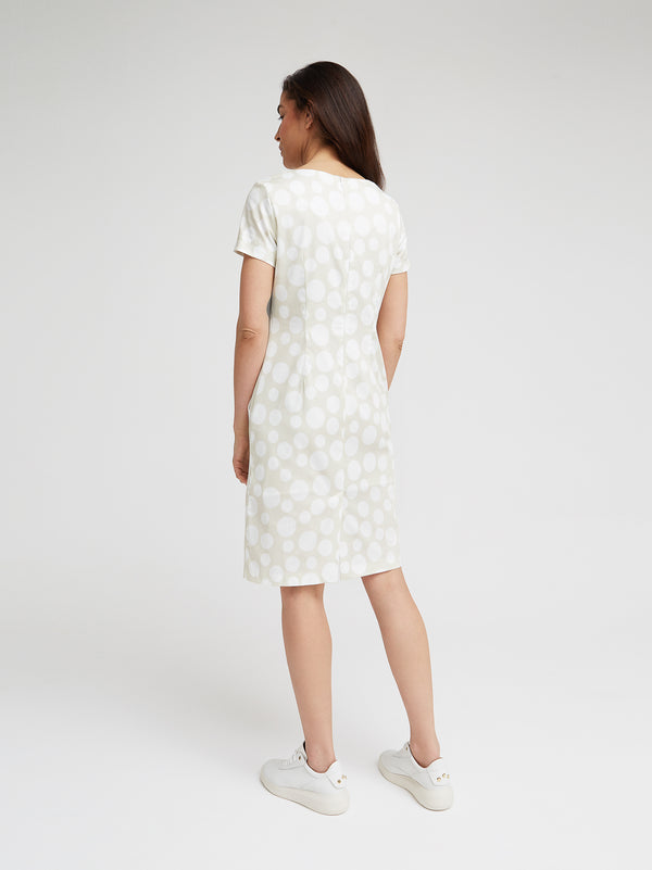 Kleid Ellin, Sand Tupfen Print