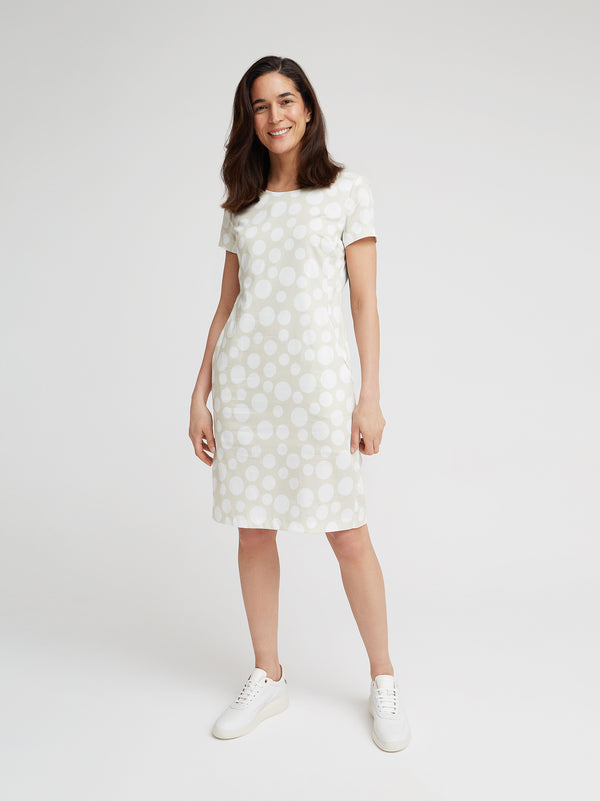 Kleid Ellin, Sand Tupfen Print
