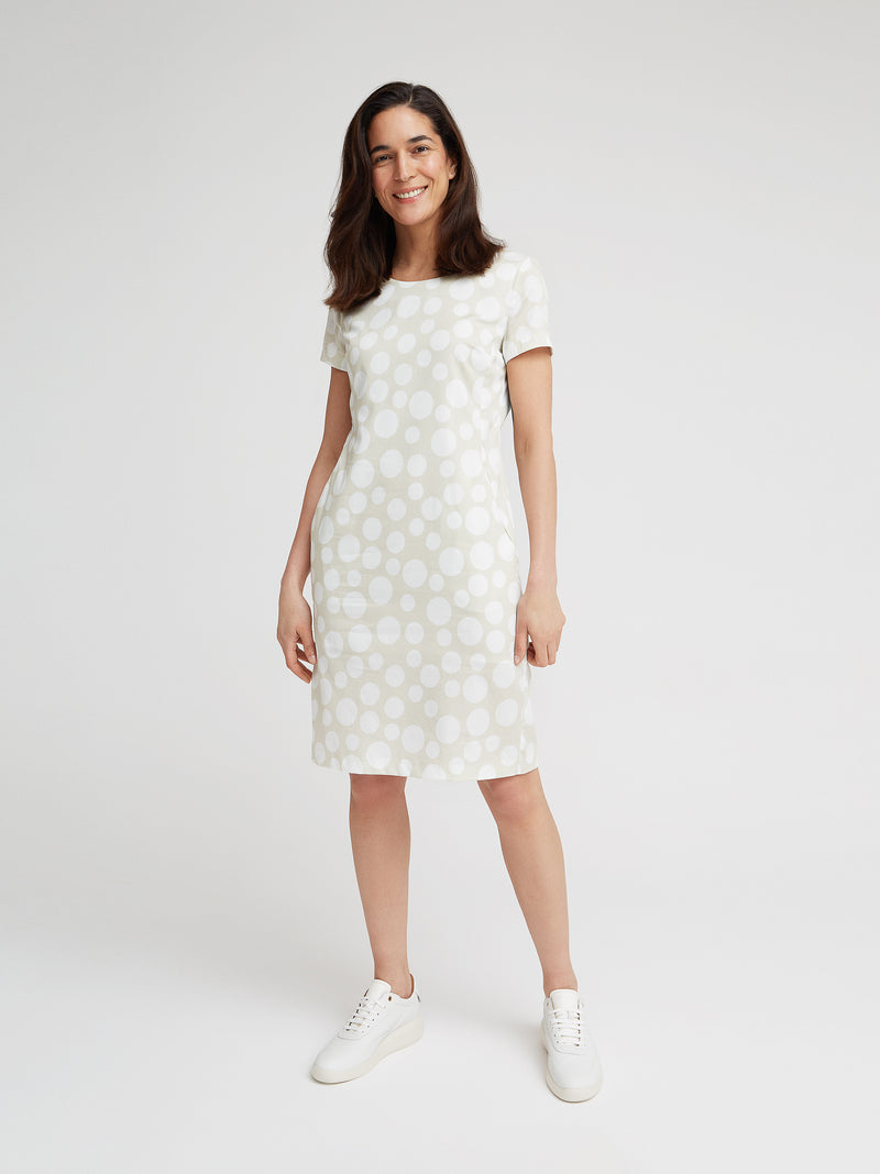 Kleid Ellin, Sand Tupfen Print