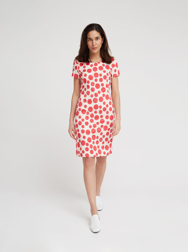 Kleid Ellin, Kirsche Tupfen Print