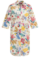 Freizeitkleid Grazia Offwhite - Allover Print