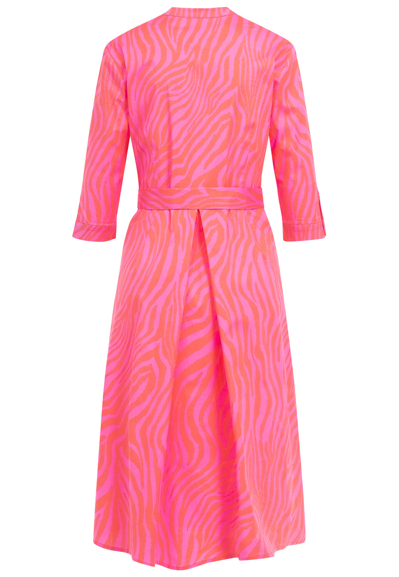 Freizeitkleid Linnea Pink - Zebra Print