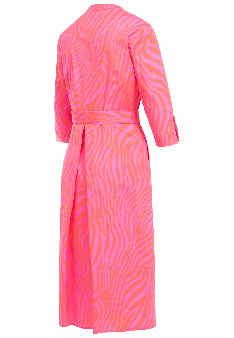 Freizeitkleid Linnea Pink - Zebra Print