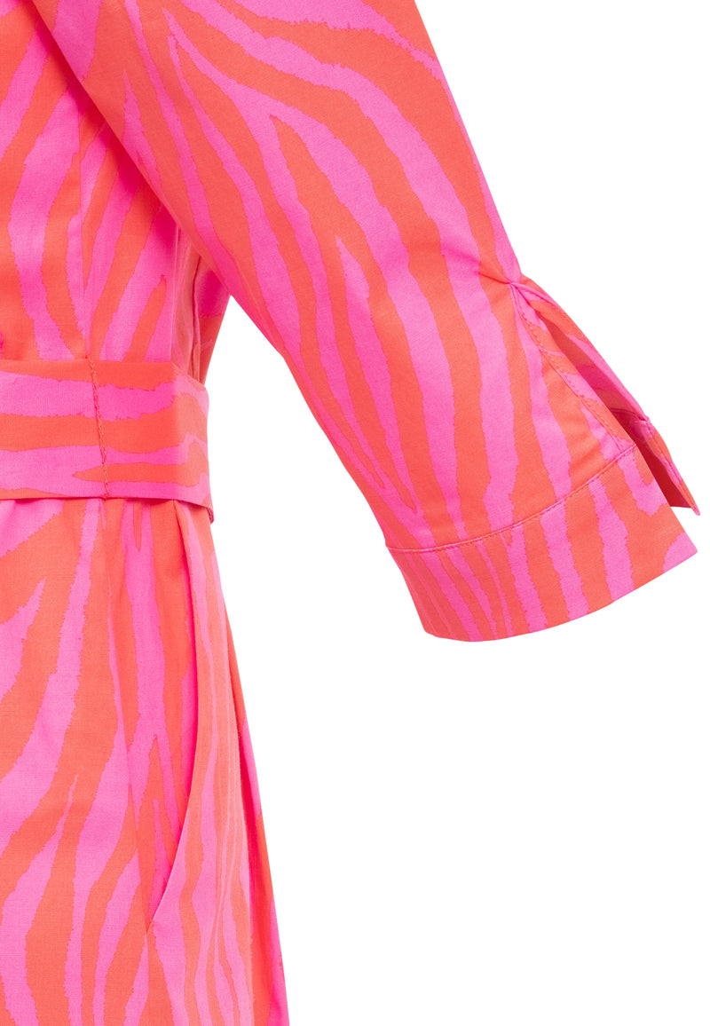 Freizeitkleid Linnea Pink - Zebra Print