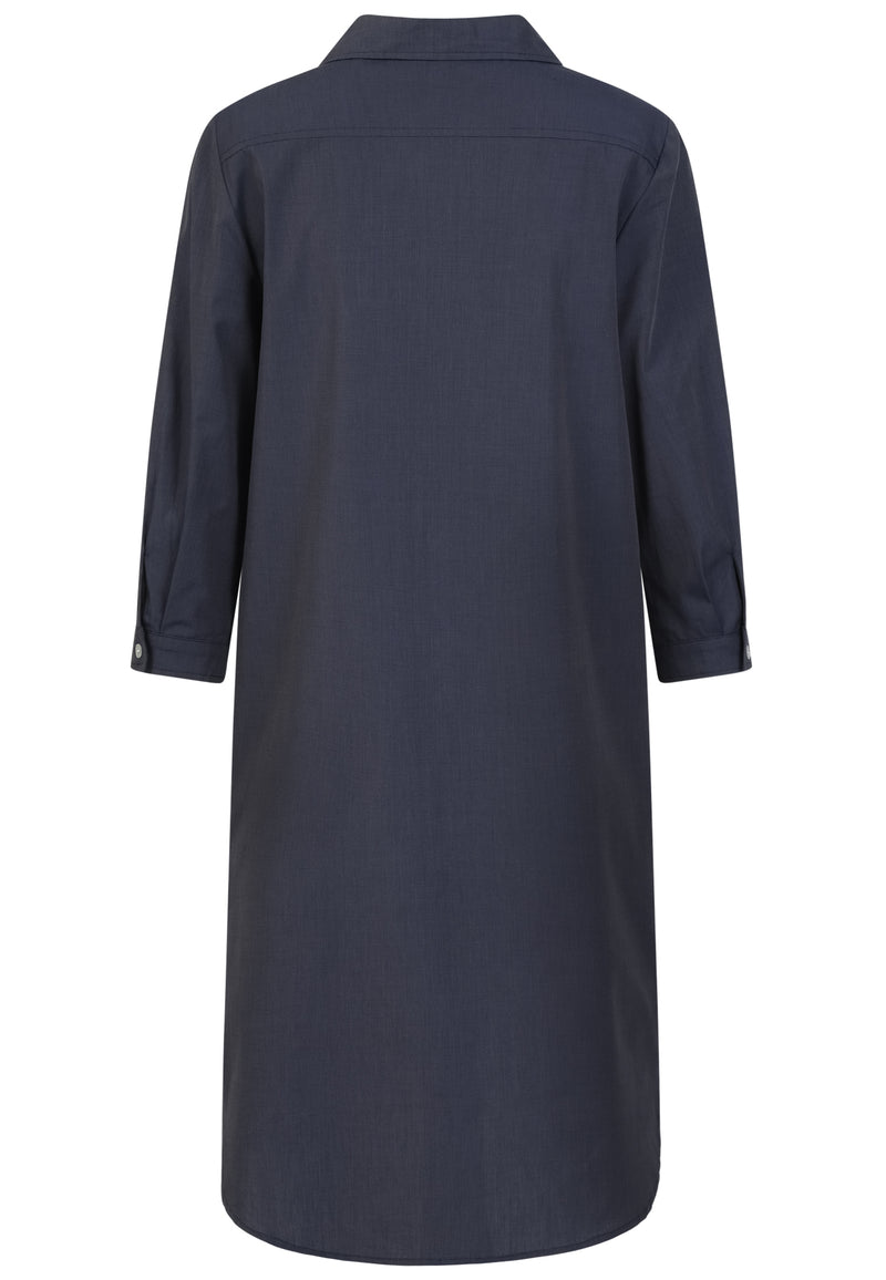 Hemdblusenkleid Romy Blaugrau