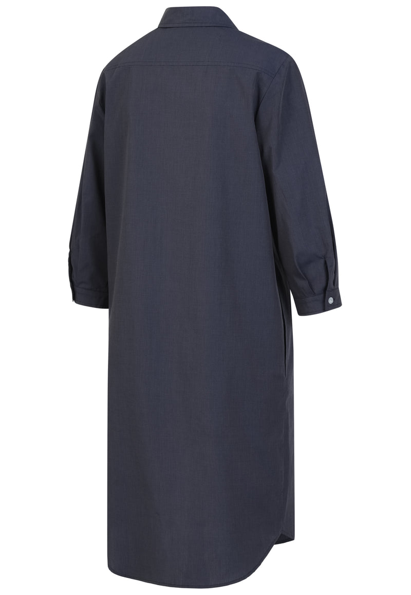 Hemdblusenkleid Romy Blaugrau