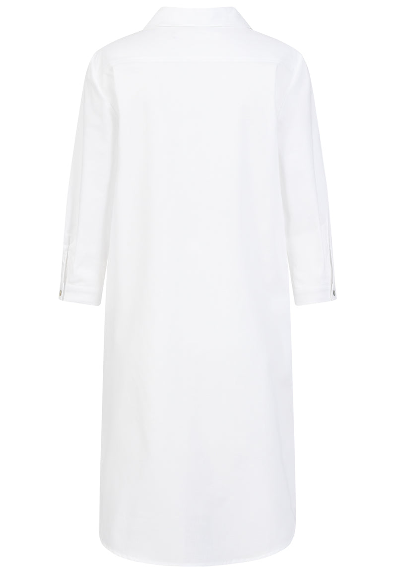 Hemdblusenkleid Romy Weiß