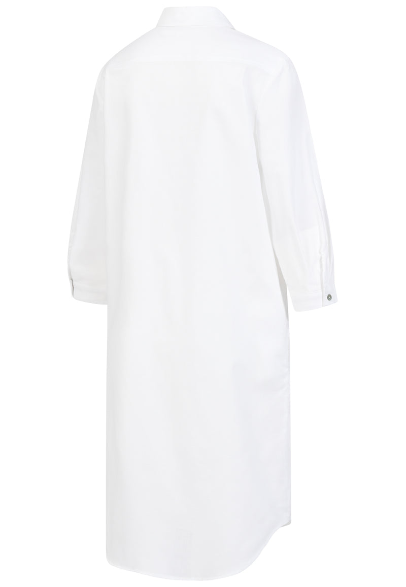 Hemdblusenkleid Romy Weiß
